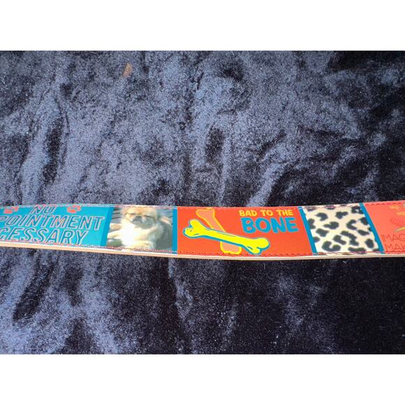 VINTAGE CUTEST UNWORN DOG THEMED BELT GROOMER POP ART DOG LOVERS UNISEX - Picture 6 of 11
